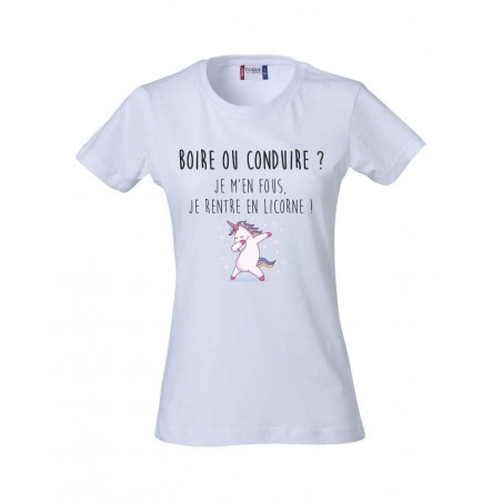 Tee-Shirt F Boire ou Conduire