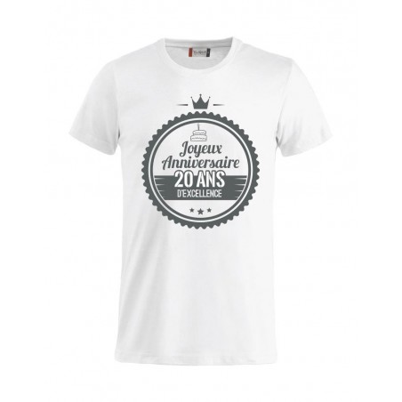 Tee-Shirt Homme ANNIVERSAIRE EXCELLENCE