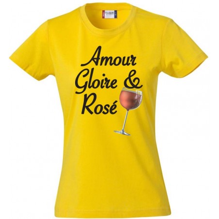 Tee-Shirt Amour Gloire et Rosé