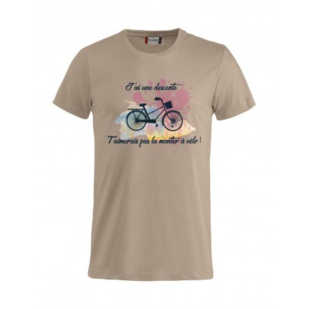 Tee-Shirt Homme Descente à Vélo