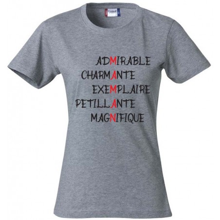 Tee-Shirt Maman Scrabble