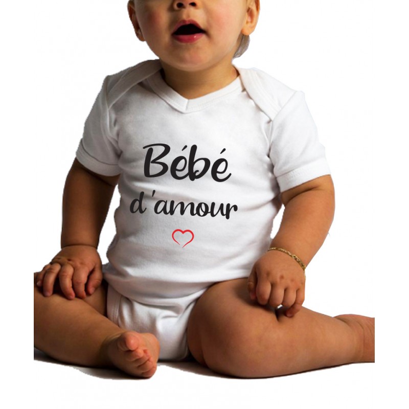 Body Bébé d'amour Couleur Blanc Taille 3 mois