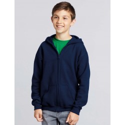 Sweat Enfant zippé à capuche à personnaliser