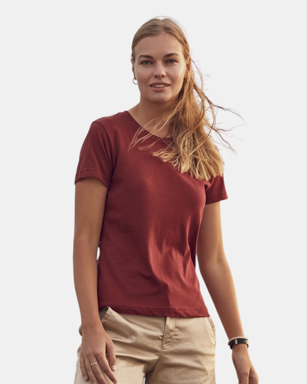 T-shirt femme personnalisable coton cintré 145g – 30 coloris – DiyShirt