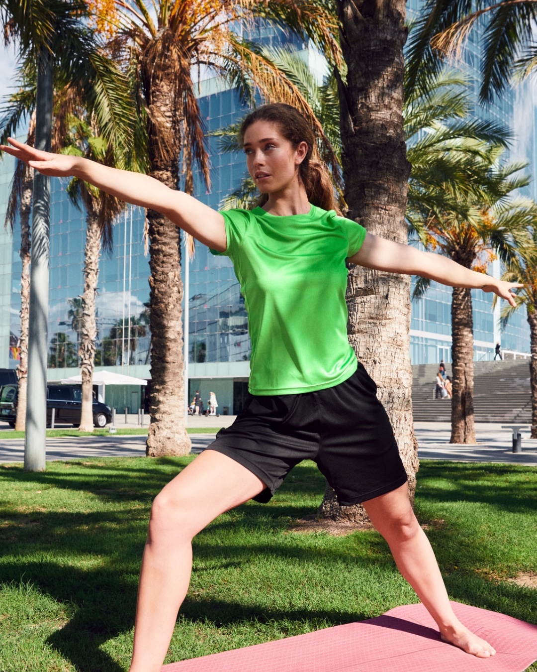 T-shirt sport femme personnalisable polyester Spun Dyed – 11 coloris – DiyShirt