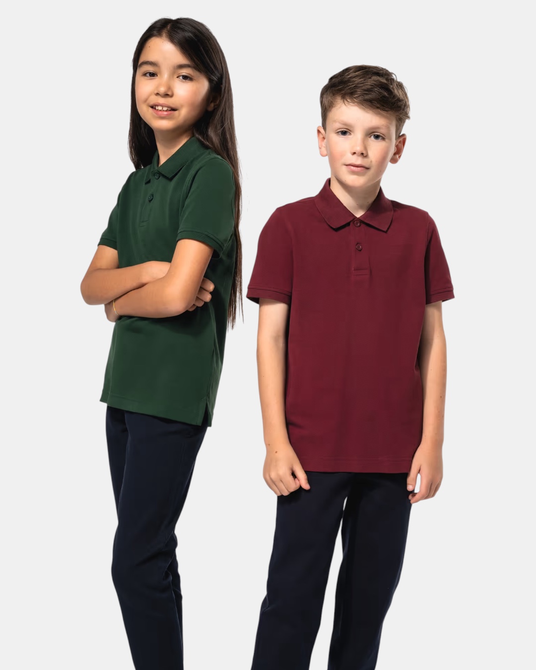 Polo enfant bio personnalisable coton peigné 180g – 8 coloris – DiyShirt