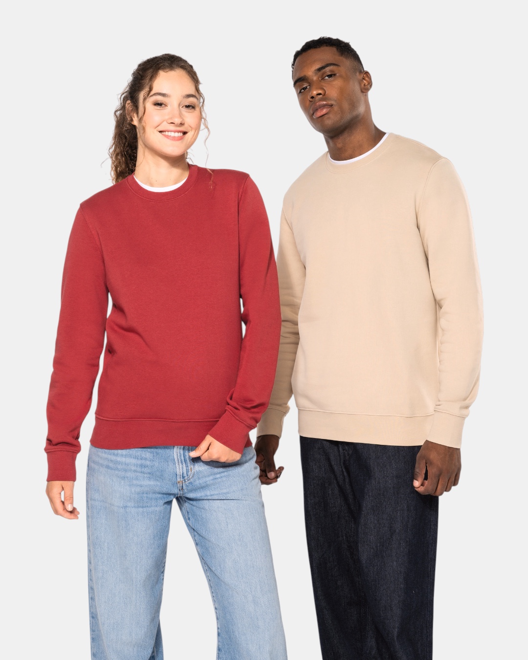 Sweat col rond bio personnalisable coton 280g – 30 coloris – DiyShirt