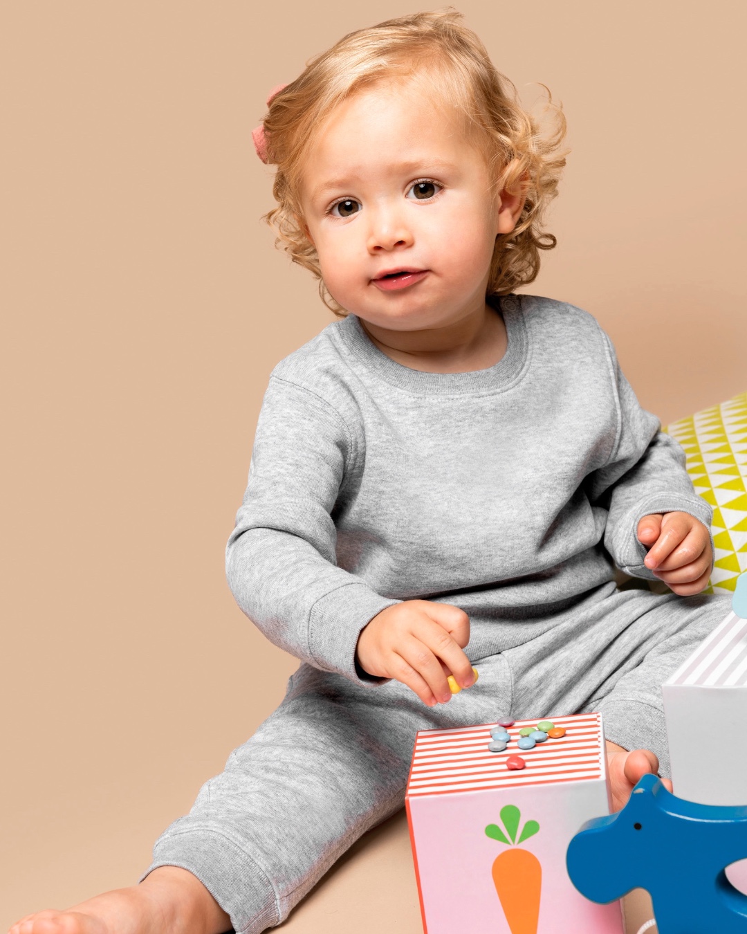 Sweat bébé bio personnalisable coton recyclé 280g – 6 coloris – DiyShirt
