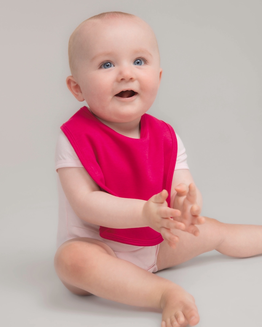 Bavoir bébé personnalisable coton interlock 200g – 15 coloris – DiyShirt