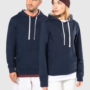 Sweat capuche unisexe personnalisable capuche contrastée motifs – DiyShirt